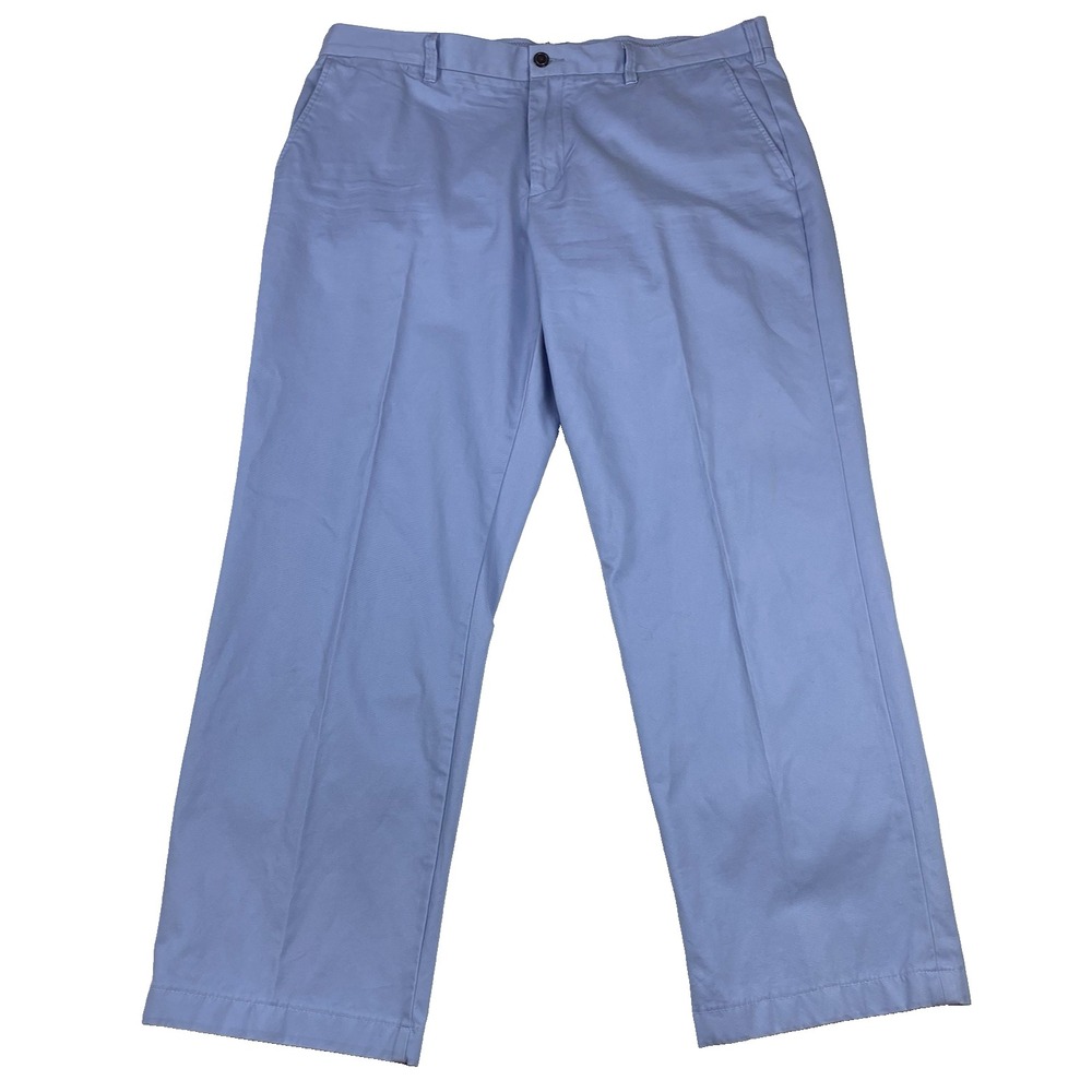 Lands' End Men's Straight Fit Chino Pants‎ Size 40"x30" Flat Front Casual Dressy